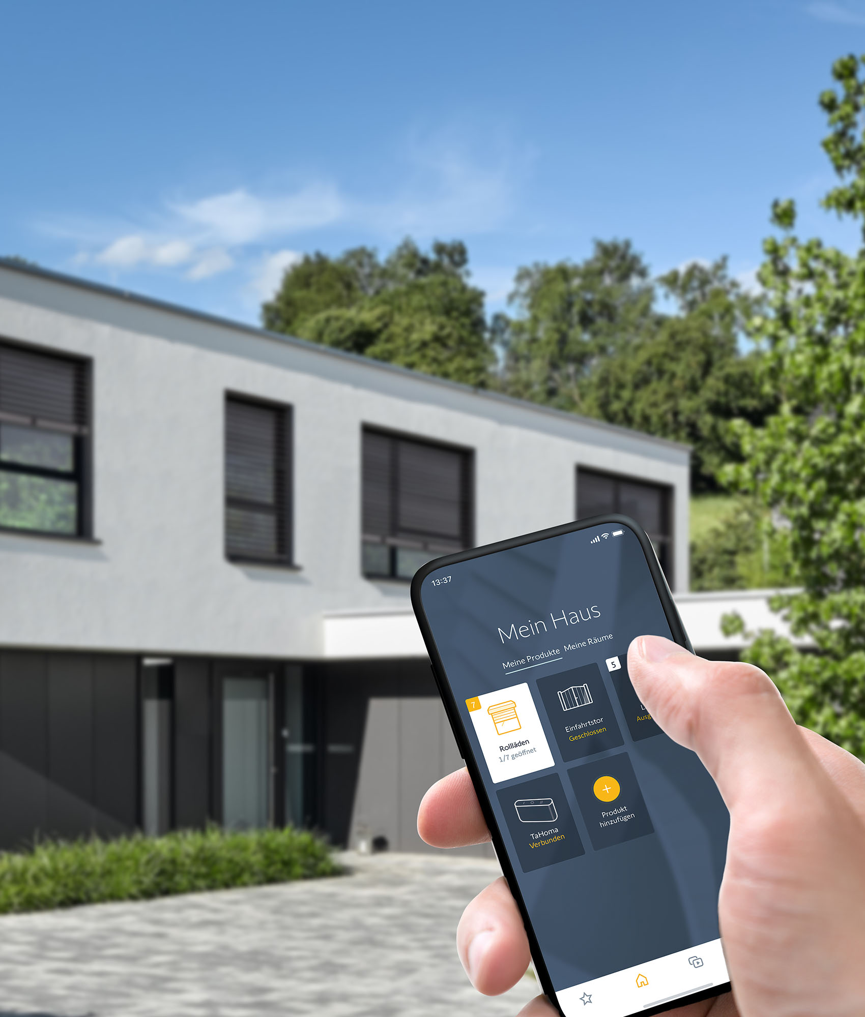 Einfamilienhaus B1 mit Einliegerbüro in Bruchsal; Bauherr: privat; Architekt: Dettling Architekten, D-76229 Karlsruhe, www.dettling-architekten.de; Fertigstellung: 2015